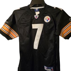 Pittsburgh Steelers Reebok Ben Roethlisberger Jersey stitched youth sz medium